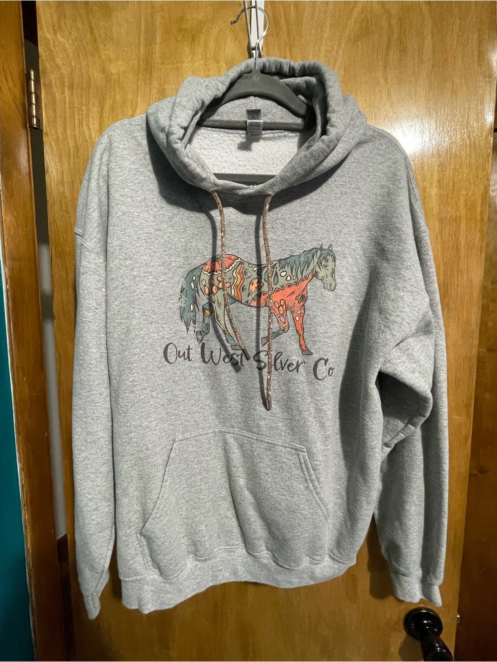 Out West Silver Co Graphic Horse Hoodie